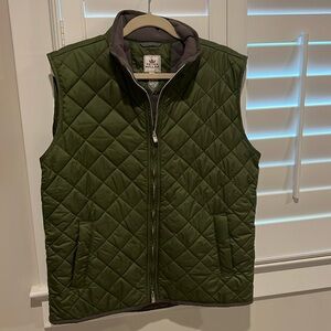 Peter Millar Quilted Vest - Green -size medium